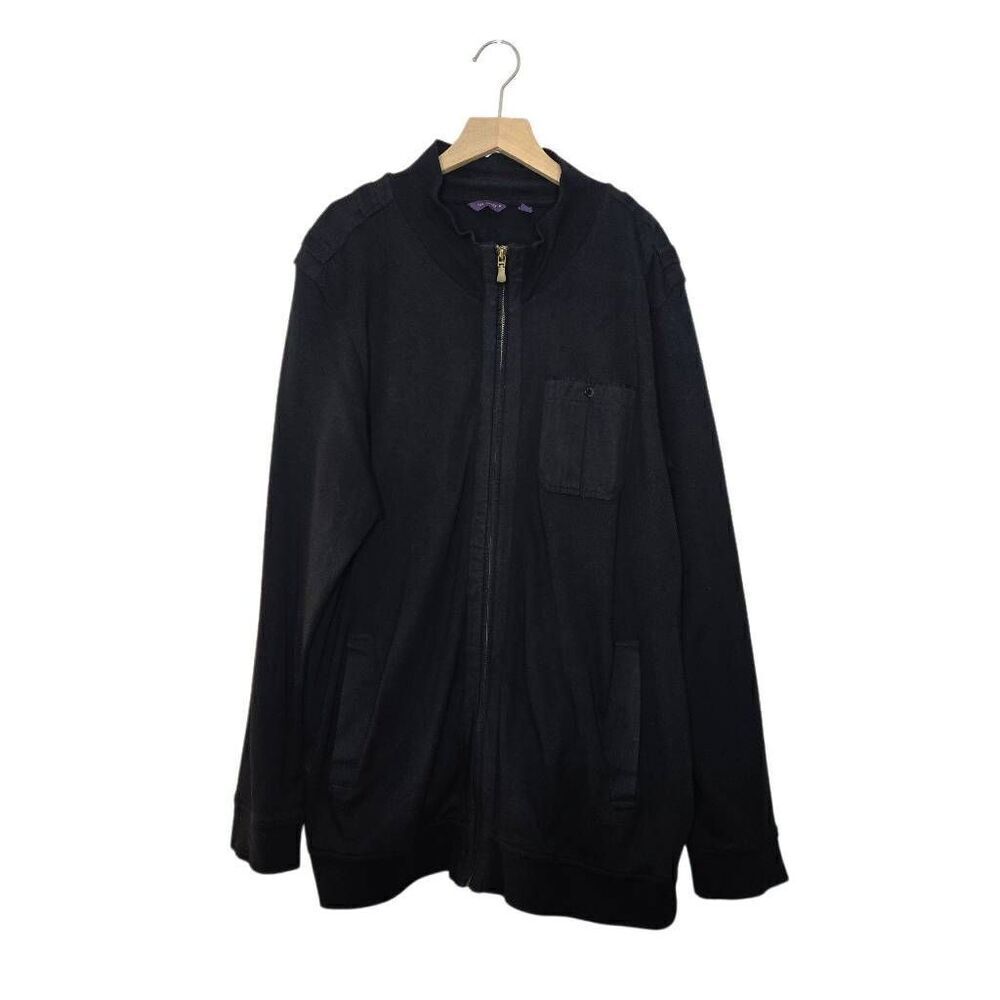 Ted Baker Men's Black Cotton Bomber Jacket Size 6 Full Zip Casual Streetwear Uti